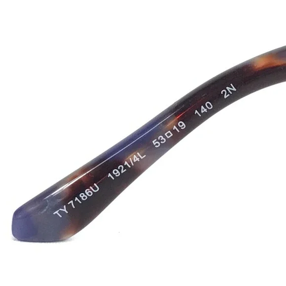 Tory Burch Sunglasses TY7186U 1921/4L Blue Pearl Tortoise Frame w/ Blue Gradient - Picture 11 of 12